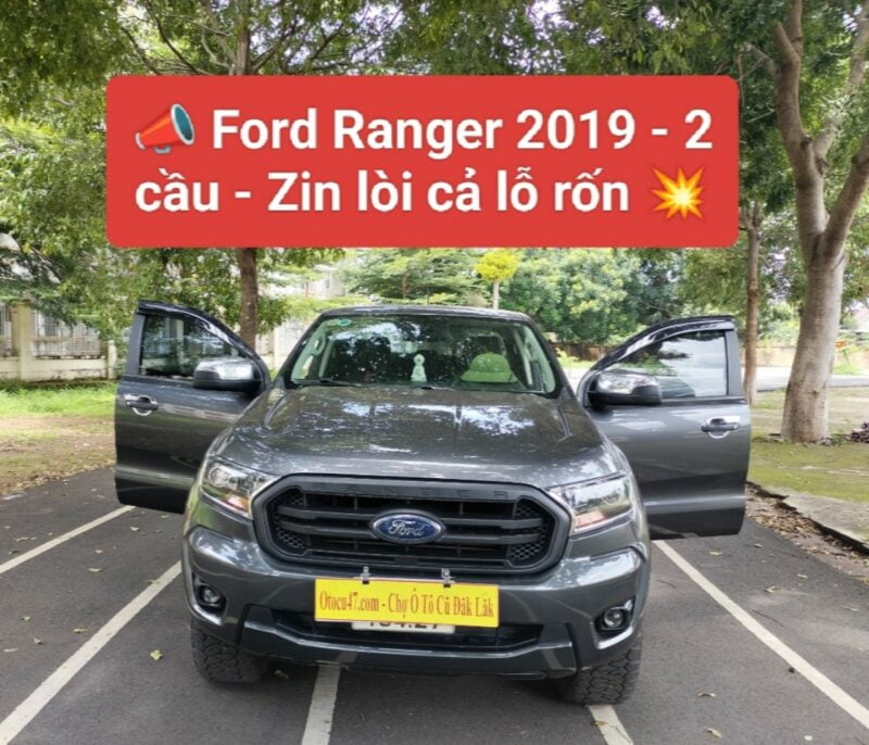 Bán Ford Ranger XLT – Đời 2019 – Nhập Thái – MT 4×4 – Xe Zin 100% - Xe Lướt – Otocu47.com (Chợ Ô Tô Cũ Đăk Lăk)