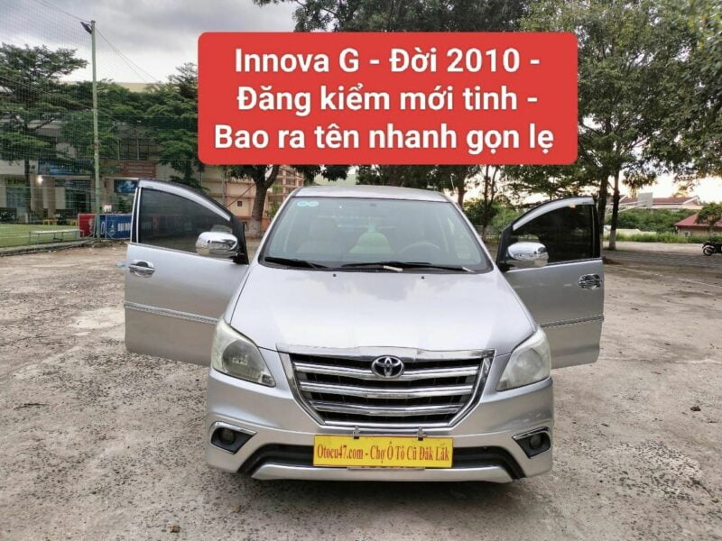 Toyota Innova đời 2010 - 8 chỗ ngồi - Đăng kiểm 1 năm mới tinh - Otocu47.com - Chợ Ô Tô Cũ Đăk Lăk