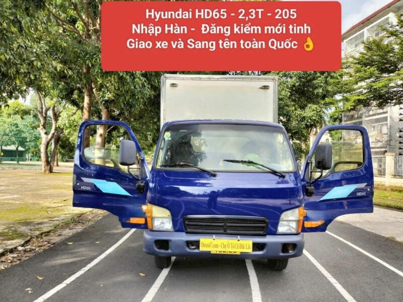 Hyundai HD65 - Đời 205 - Thùng kín cực kỳ xịn sò - 2,3T - Xe đẹp - Máy chất miễn bàn - Động cơ Diesel 3.5  - Otocu47.com - Chợ Ô Tô Cũ Đăk Lăk